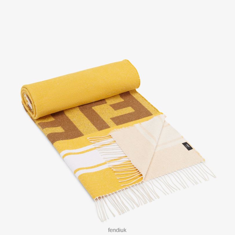 Terry Cloth Beach Towel Fendi Men L442N2075 Yellow Accessories L442N2075 Experience FENDI UK Quality and Trend Create stylish accessories with FENDI bag UK