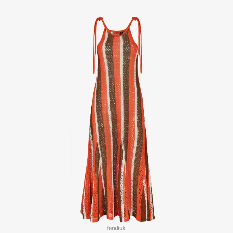 Fendi multicolor fabric dress online